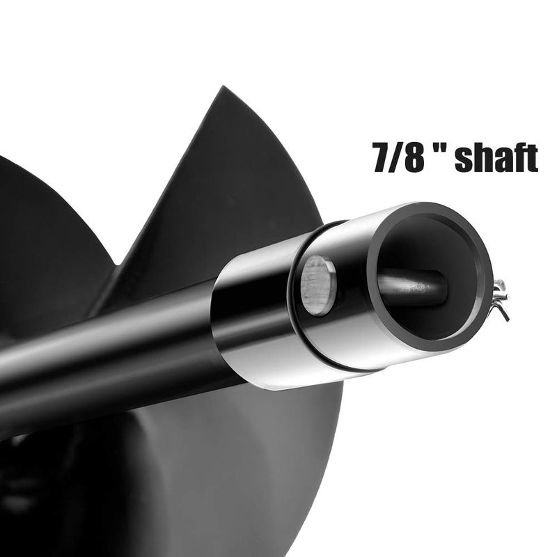 APLMAN Earth Auger Drill Bit,7/8" Shaft & 31â€ Length Augers for Gasoline Earth and Ice Auger Power Heads (2 Inch, Black Post Hole Digger) - Image 5